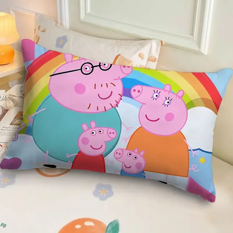 New KAWAII Peppa Pig Baby Pillow George Anime Cartoon Cute Student Nap Pillow Children Back Pillow Removable Washable Gifts