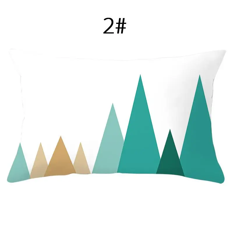 1PC Throw Cushion Lumbar Pillow Cover Protector Zippered Sofa Rectangle Pillowcase 30x50cm