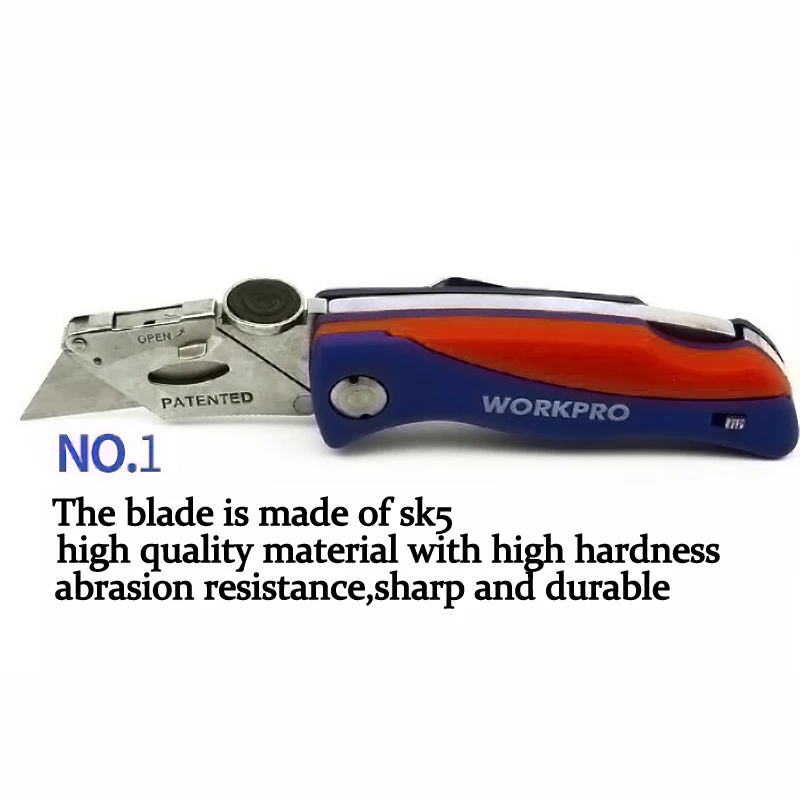 Storage blade type folding knife stainless steel wallpaper knife metal blade outdoor folding knife