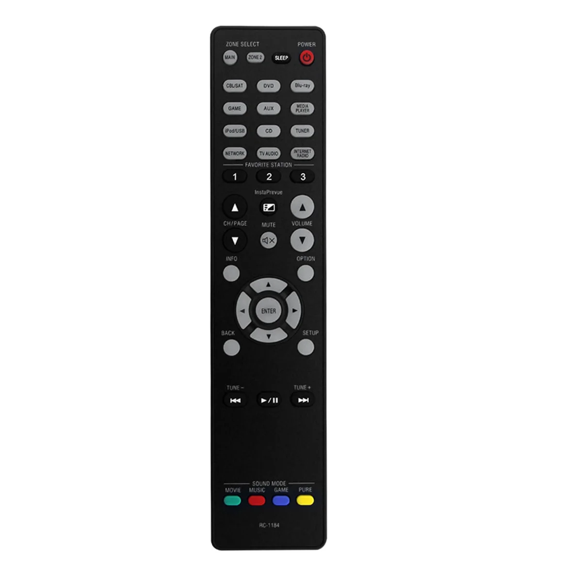 

Replace RC-1184 Remote Control for Denon AV Audio Video Receiver AVR-X3000 AVRX3000