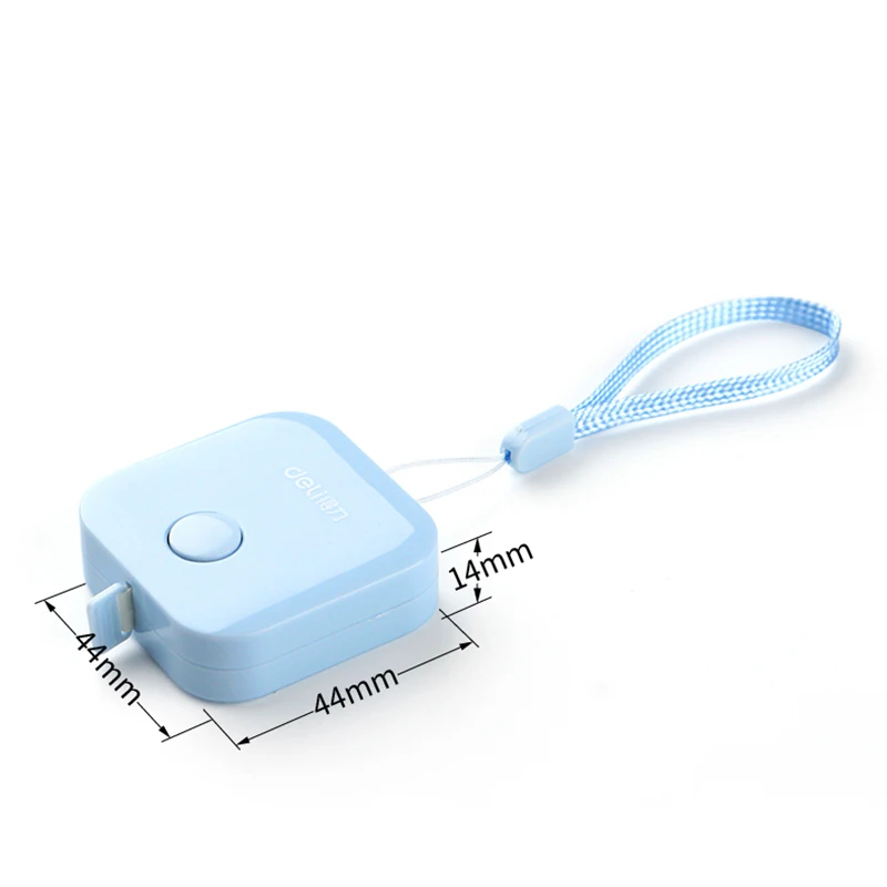 Deli Mini Leather Tape Measure 1.5M Kawaii Ruler Candy Color линейка  Portable Ruler Tapeline Tailor Clothing Stationery Tool