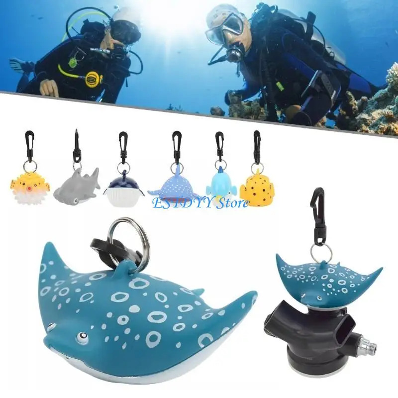 

G6DE Fish Scubas Dives Mouthpiece Cover With Clip Dives Regulator Cover Diving Accessory