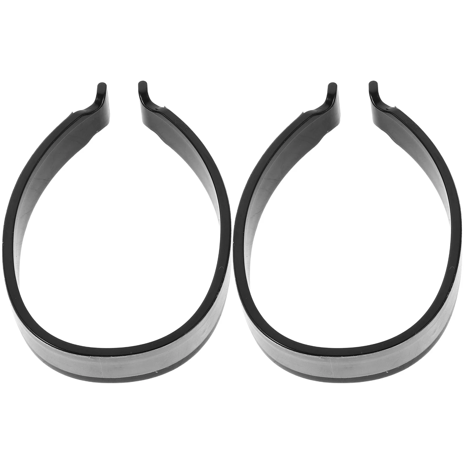 2 Pasang Klip Celana Bersepeda Reflektif Desain Lebar Warna Abu-abu Untuk Keselamatan Berkendara Malam Hari Tali Celana Pengikat Kaki Sepeda Bersepeda Berkemah