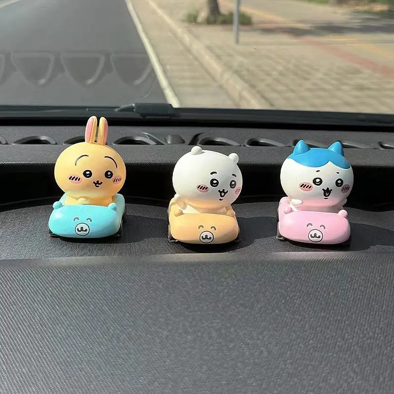 Kawaii Car Console Doll Ornaments Decorative Toys Chiikawa Cute Car Decoration Hachiware Usagi Car Decoration Accessories Gifts