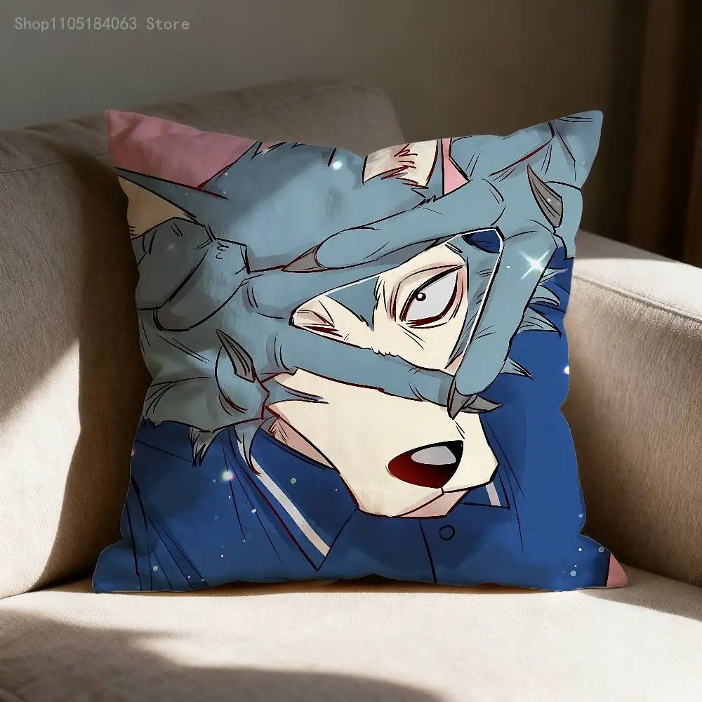 Double Sided Print Soft Throw Pillow Cover Washable RV Camper Interior No Insert L-Legoshi B-BEASTARS
