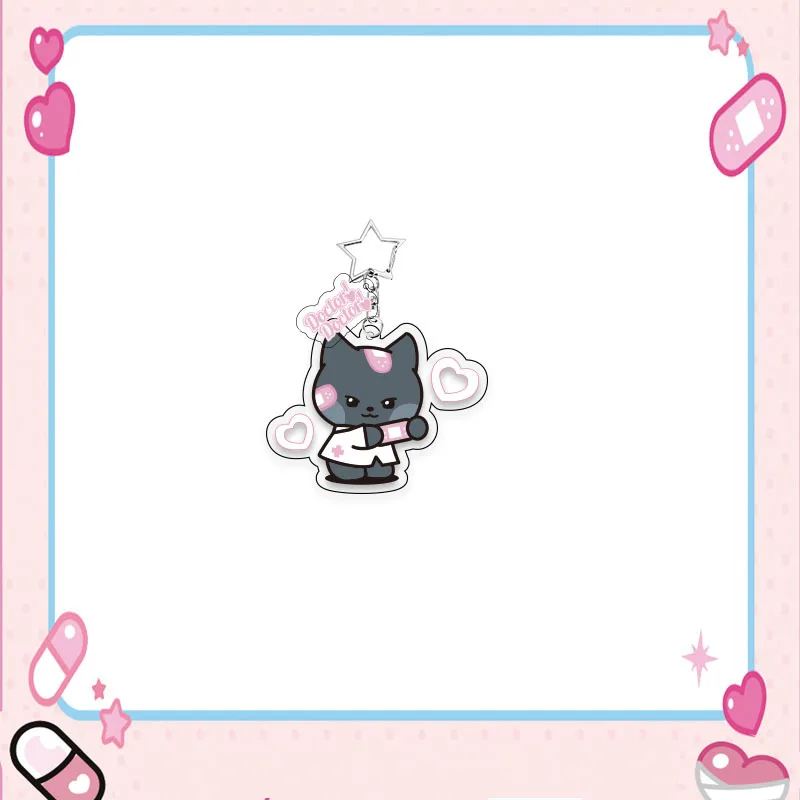 Kpop ZB1 المفاتيح الكرتون لطيف الاكريليك الطباعة قلادة 2 قطعة/المجموعة ظهره اكسسوارات حلقة رئيسية ZhangHao ريكي هانبين المشجعين هدية