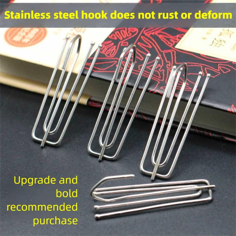 30Pcs Premium Steel Curtain Hooks White Window Rings Durable Home Decor Accessories for Rods