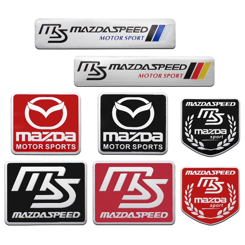 ثلاثية الأبعاد سبائك الألومنيوم سيارة لاصق الشعار شارة شعار مائي لمازدا 3 6 2 CX5 Cx30 CX3 CX9 Atenza Axela Demio MP MS RX8 اكسسوارات