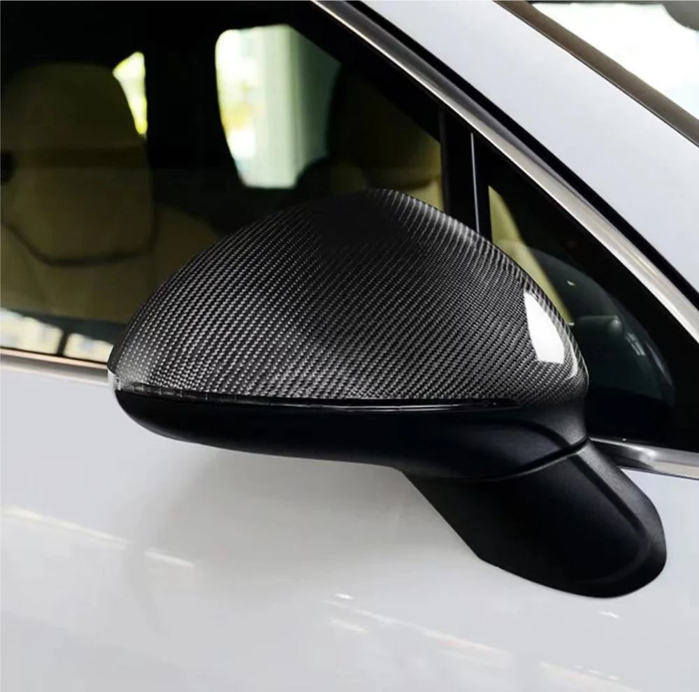 Real Dry Carbon Car Accessories Side Mirror Cover Caps For Porsche Cayenne 2018up