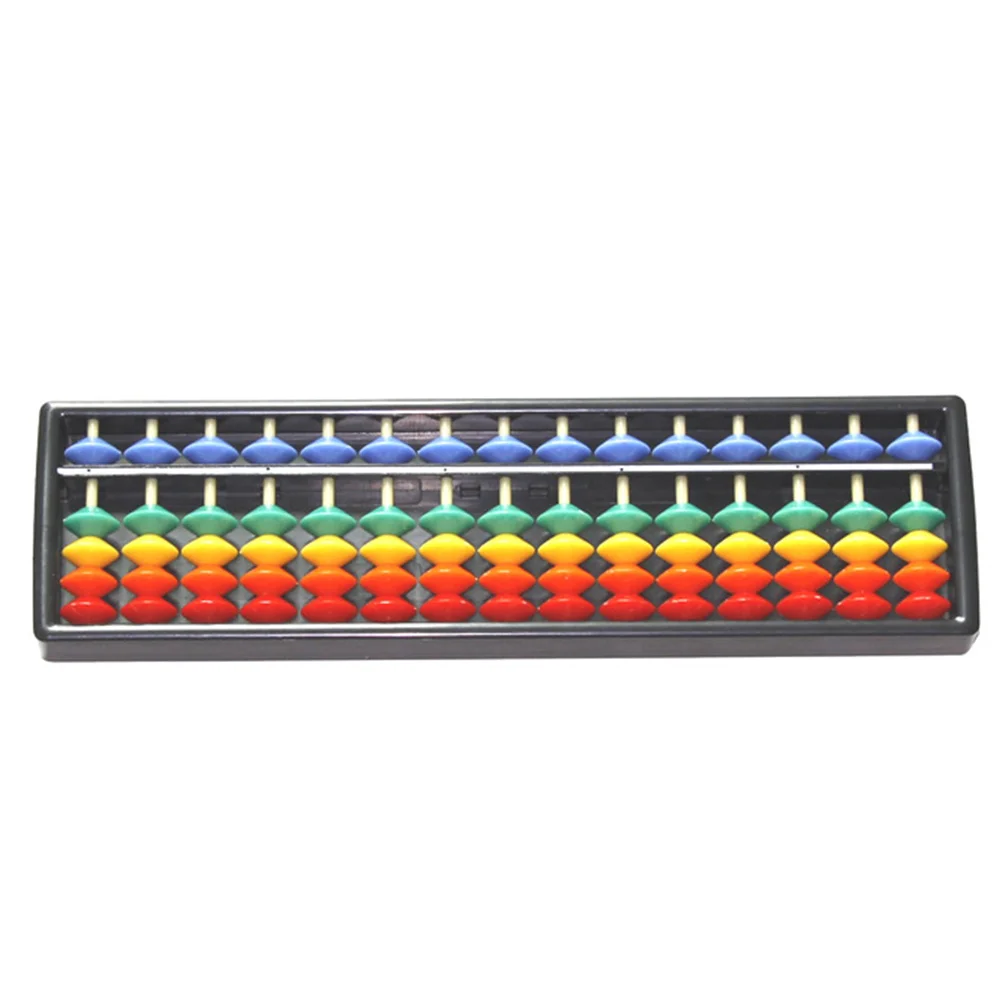 Boulier coloré à 15 chiffres pour enfants, outil arithmétique en plastique léger, apprentissage Portable, jeu de cerveau éducatif, 3 pièces