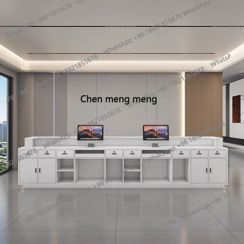 X Simple Company مكتب الاستقبال طلاء فندق نادي الاستقبال الرخامي، أمين الصندوق، بار صالون التجميل