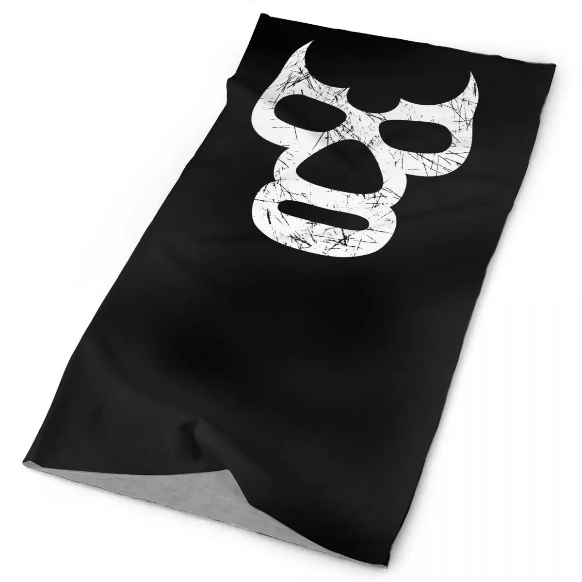 Luchadordemon Wrestling Wrestler Mexico Neck Gaiter Bandana Scarf Face Mask Hiking Quick Dry Multifunctional