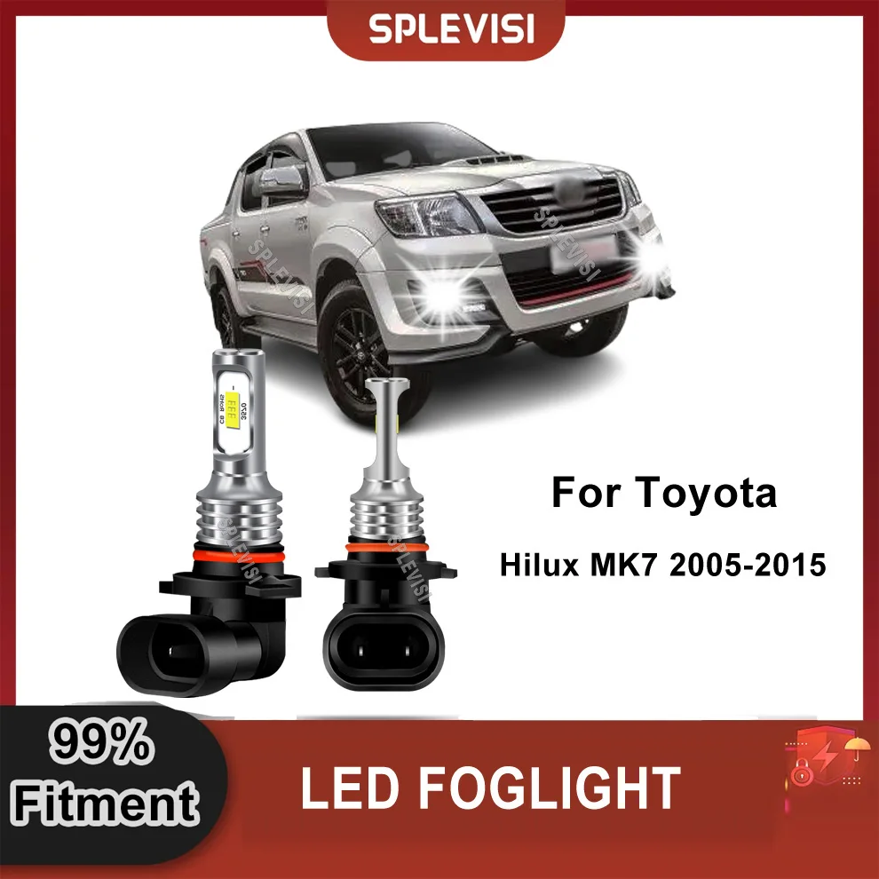 

2x 9006 HB4 Car LED Bulbs Fog Light 6000K Replacement For Toyota Hilux MK7 2005-2015 Avensis T25 2003-2008 Matrix 2003-2008