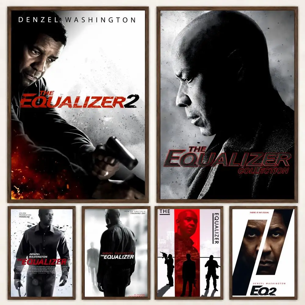 Intense Vigilante Action Movie The Equalizer Poster Self‑Adhesive Waterproof Poster Sticker Wall Art Home Decor
