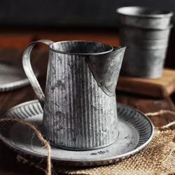 Wrought Iron Kettle for Home Decoration, Vintage Teapots Cups, Fruit Vase, Shooting Props, Retro Photography Props, Coffee Cup
