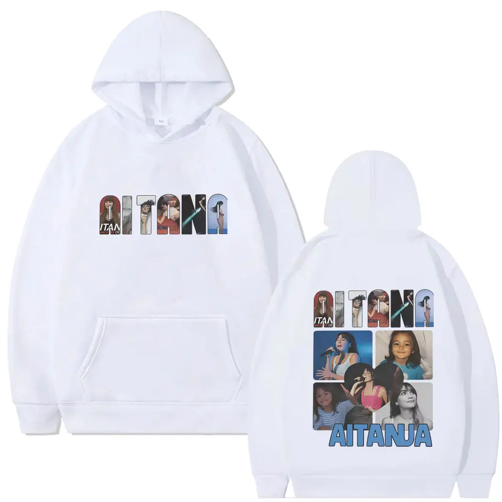 المغني Aitana ألبوم الموسيقى غطاء الجرافيك هوديي الرجال النساء موضة موسيقى البوب الشارع الشهير الرجال عادية كنزة بمقاس كبير هوديس #6