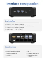Firebat A6 Mini PC AMD Ryzen7 7735HS 8-core 16-thread Computer 16GB LPDDR5 RAM 512GB SSD WiFi 6 BT5.2 Mini PC 4K Windows11 Desktop Computer 4
