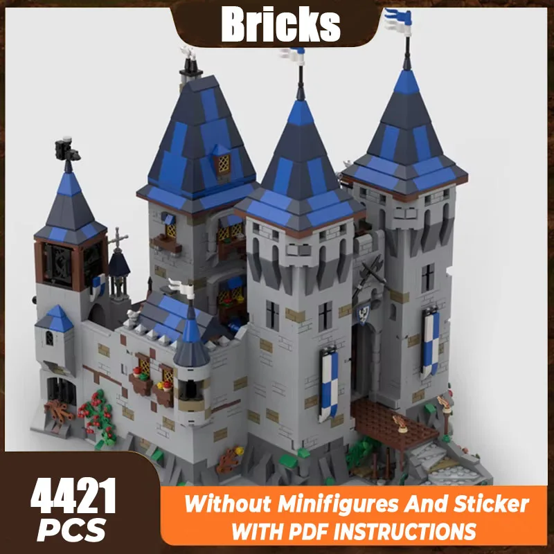 Moc Building Bricks Fortress Model Black Falcon Eagle's Nest Castle Technology Modular Blocks Gifts Christmas Toys DIY Assembly