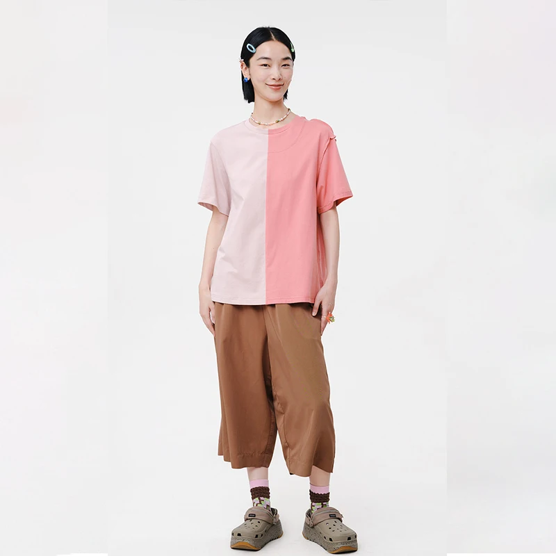 MOVEUP Casual Straight Pants 2026 Summer New Drawstring Pleated Solid Button Pocket Draped Commuting Pants For Women 125220109
