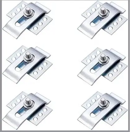 6pcs Undermount Sink Brackets Hardware Fasteners Metal Wash Basin Clips Mounting Support Durable Kitchen Bathroom Compatible
