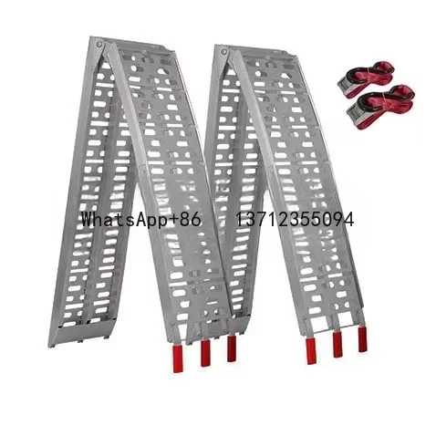 750lbs High quality Aluminum Ramp Outdoor Portable Ramp For ATV Bike Motorcycle Aluminum Ramps