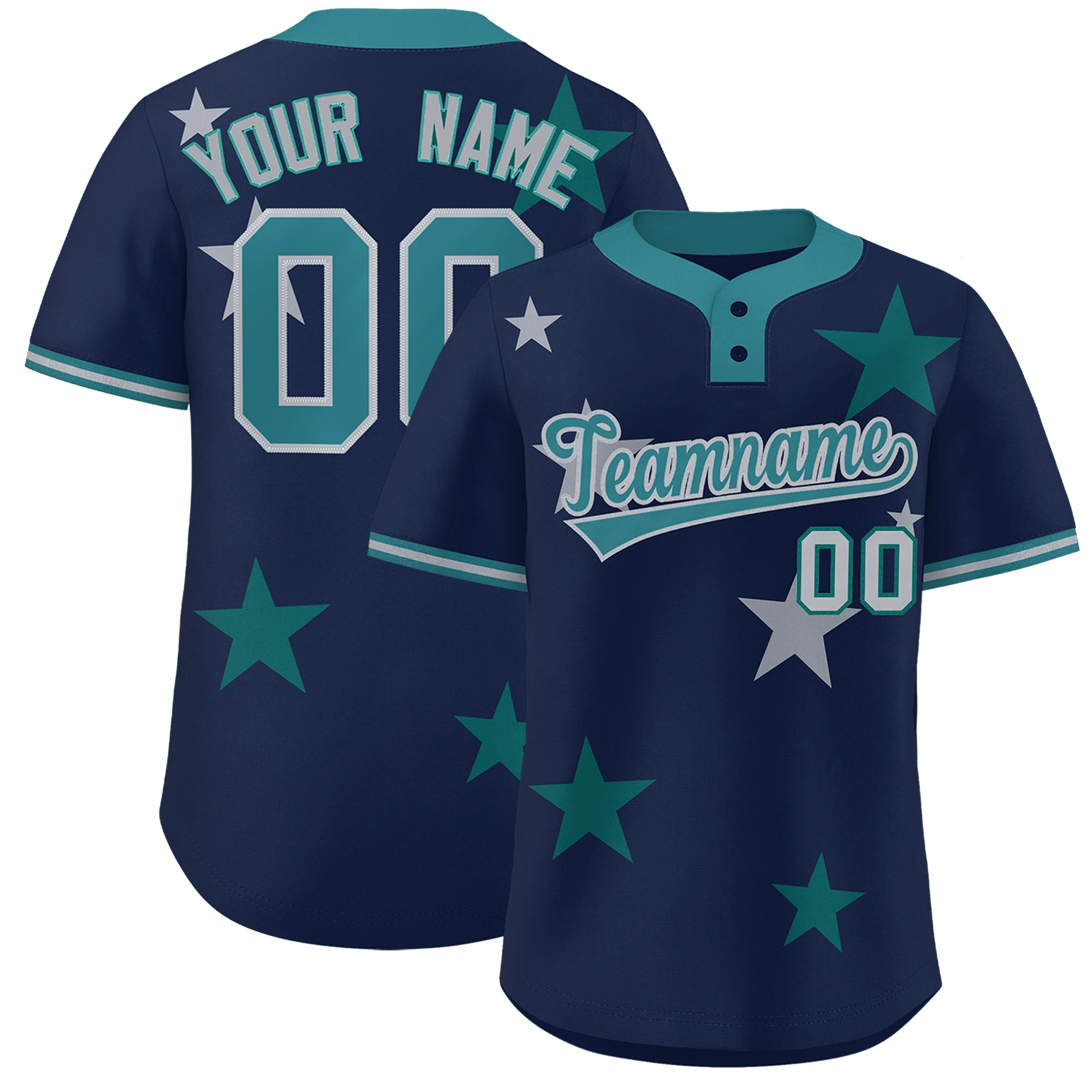 

Baseball Jersey Wholesale Custom Adult Uniform High Quality Stars Baseball T-Shirts with Printed Technics