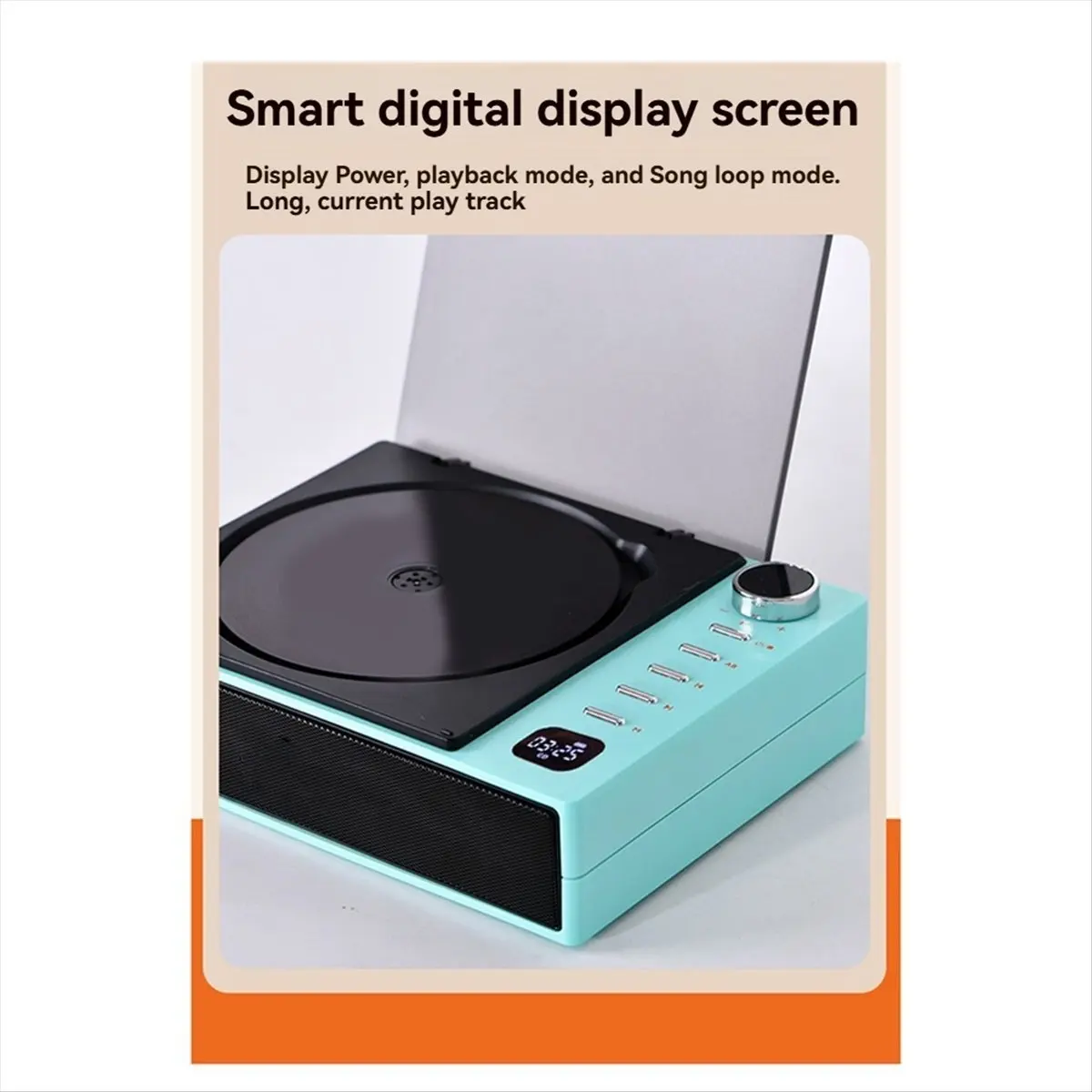 N93R Portable CD Player Bluetooth Digital Optical Output Audiophile Audio Player Built-in 2000mAh High Capacity Battery A