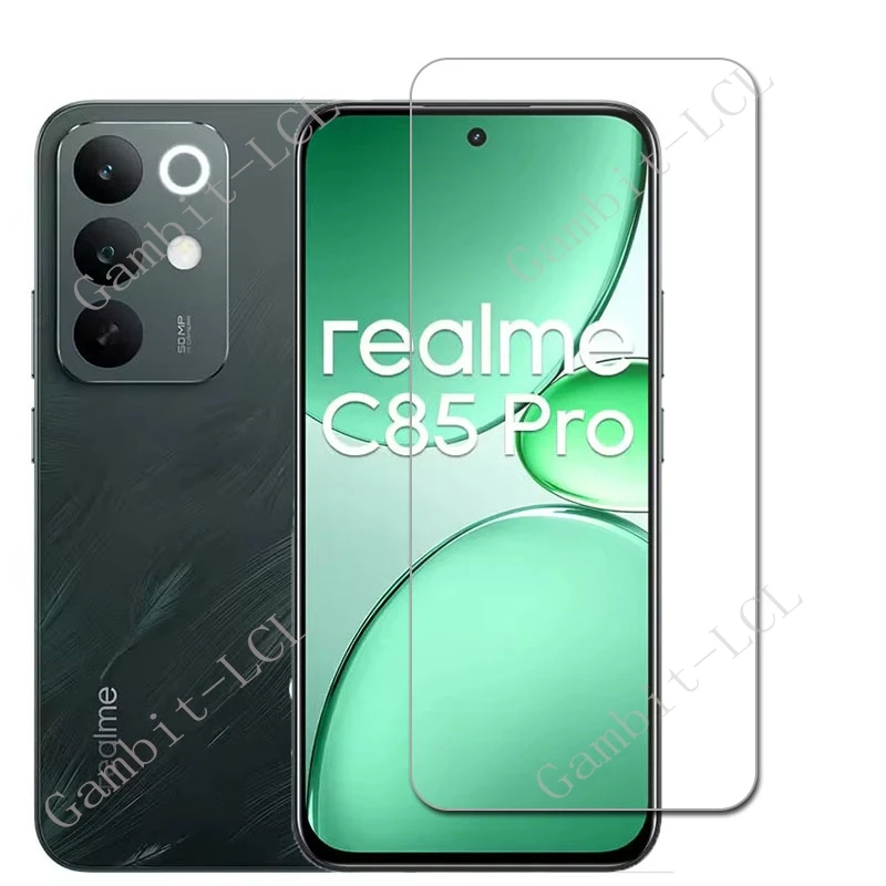 1/4PCS 9H Tempered Glass For Realme C85 Pro Protective Film ON RealmeC85Pro  RealmeC85 4G 5G C85Pro Screen Protector Cover