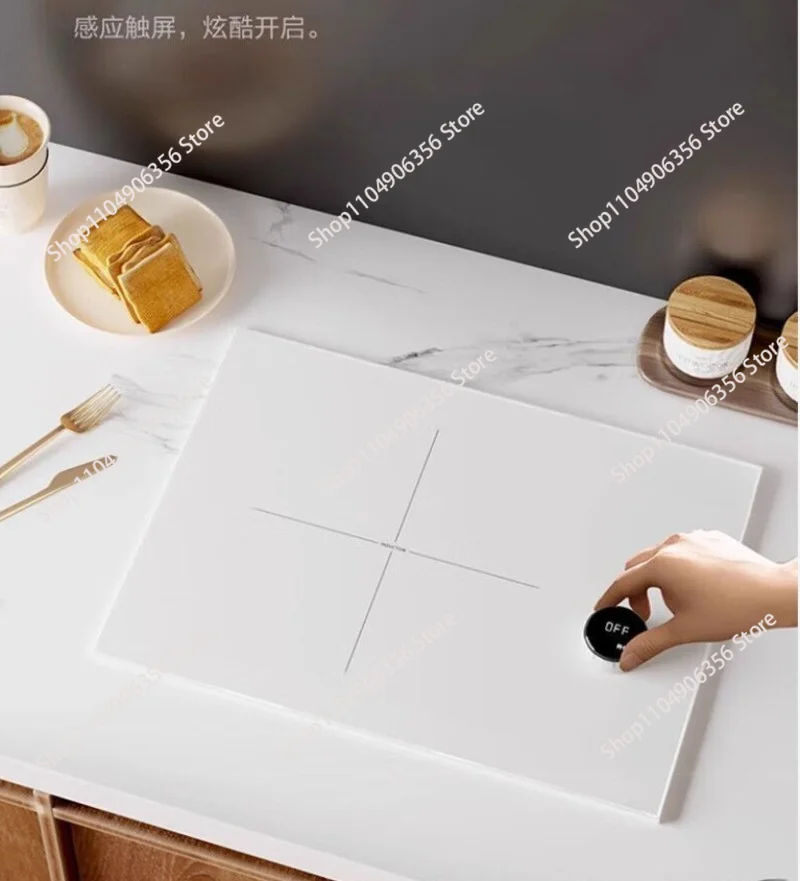 Built-in Double Induction Cooktop Ultra-thin Ceramic Glass 3000W High Power Timing Electric Cooker