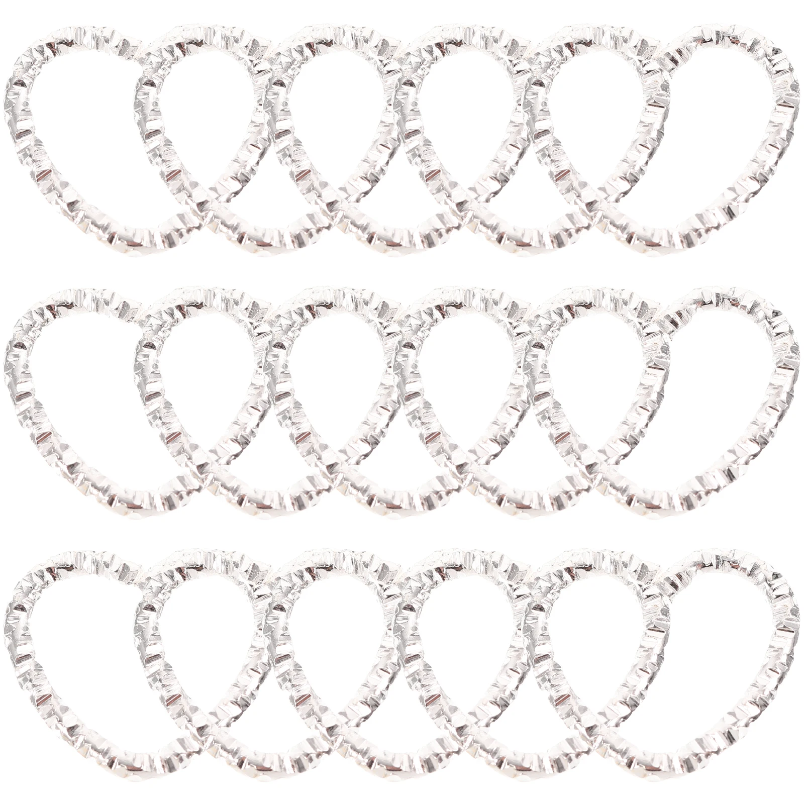 100 قطعة حلقات ربط القلب قسط سبيكة دائم Crafts بها بنفسك الحرف سلاسل المفاتيح مجوهرات اكسسوارات المعلقات سحر القلب سحر