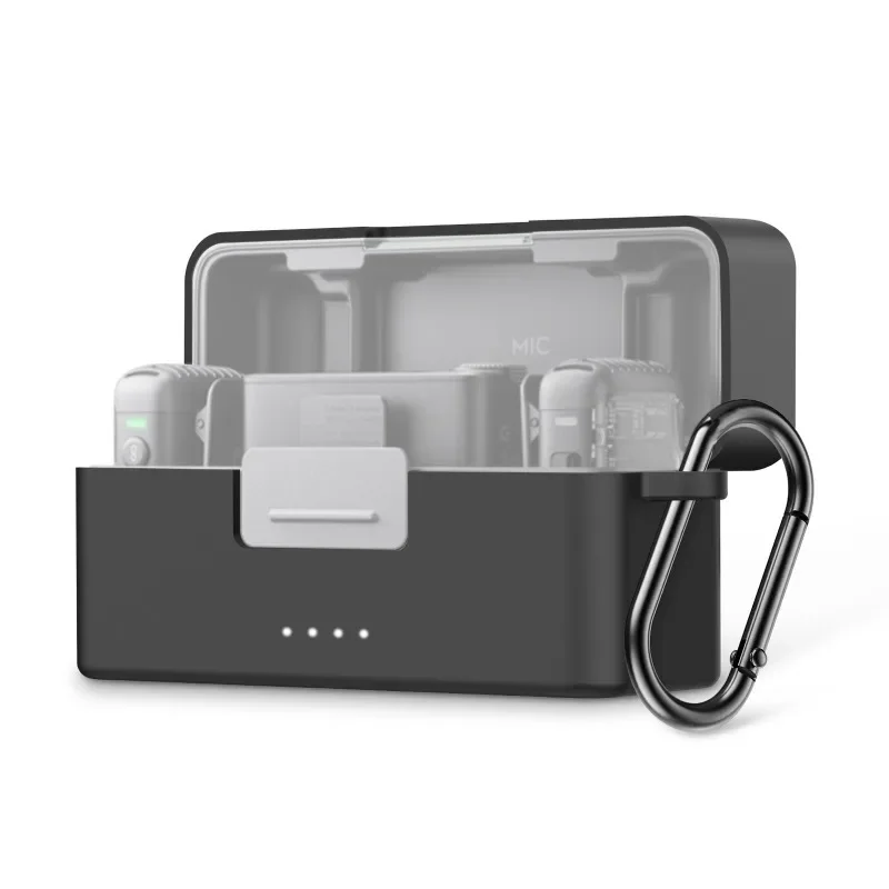 

for DJI Mic 2 PULUZ Charging Case Silicone Scratch-proof Protective Cover