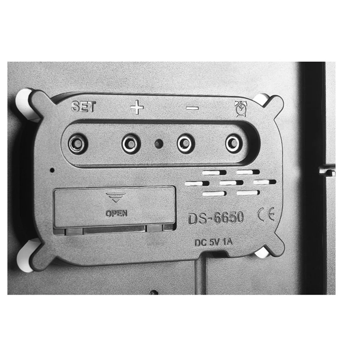 

Digital Wall Clocks Temperature Date Week Dispaly Electronic Table Clock 12/24H Wall-Mounted LED Alarm Clock Remote,EJAS