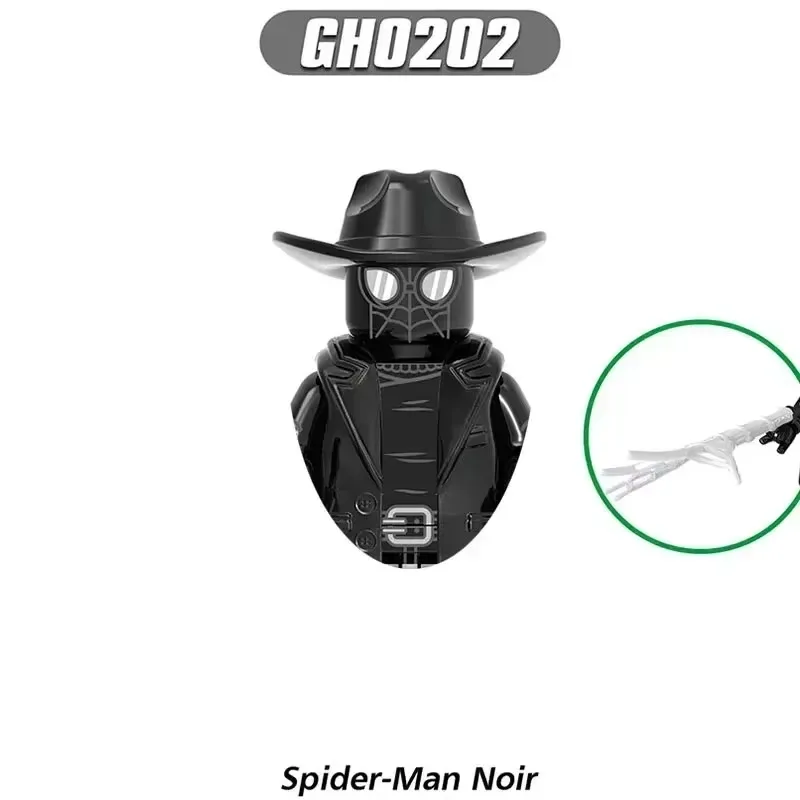 G0126 Peter Parker Spiderman Noir Building Blocks Hero Anime Bricks Dolls Mini Action Toy Figures Assemble Blocks Prezenty dla dzieci