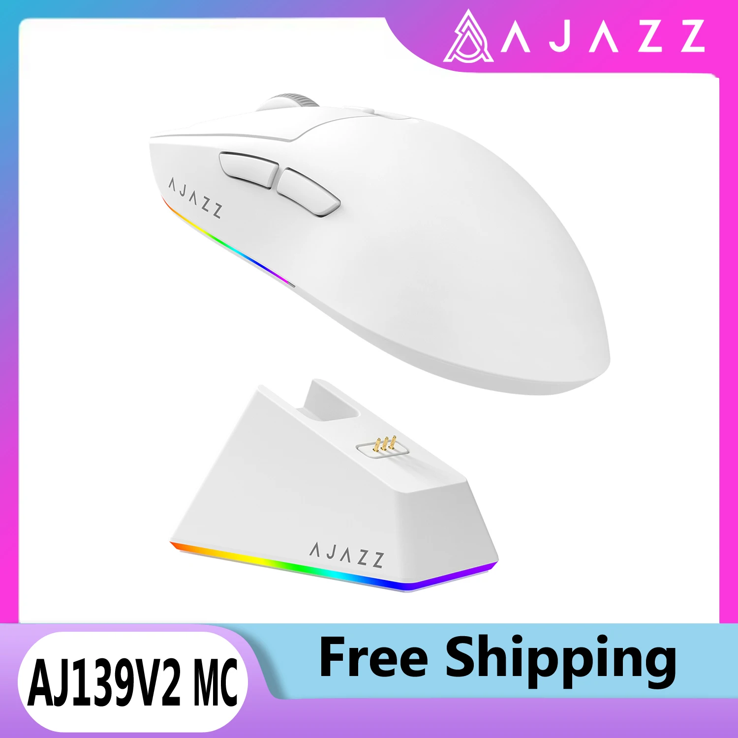 مراجعة وتحليل فأرة الألعاب اللاسلكية AJAZZ AJ139 V2 MC مع مستشعر PAW3311