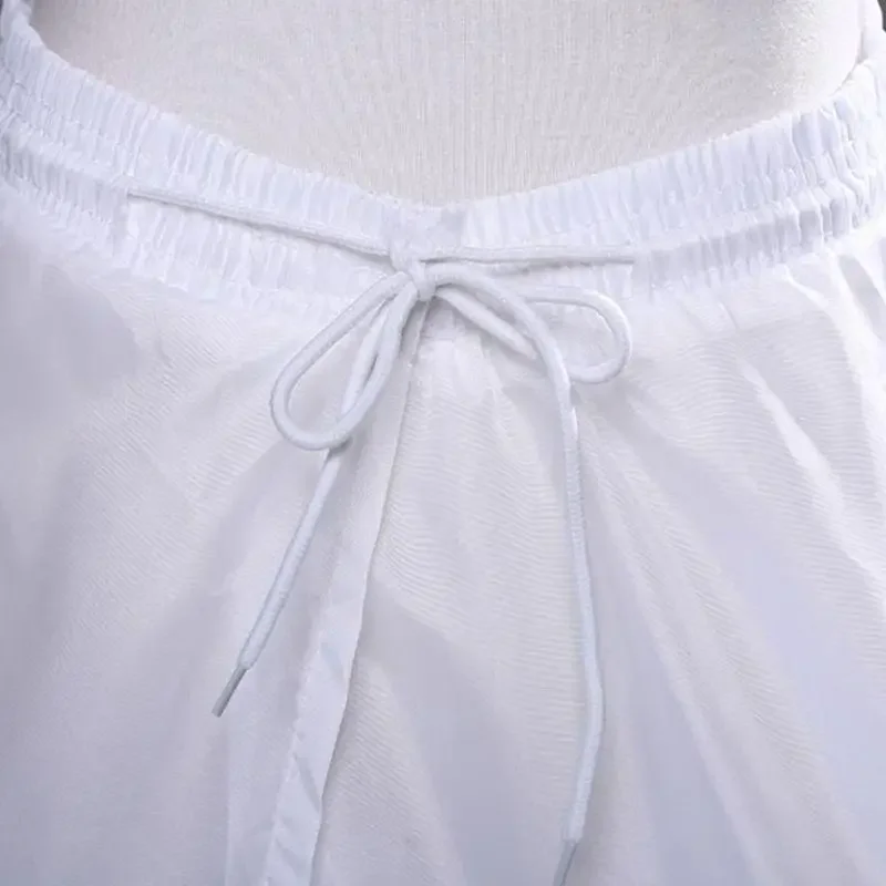 الأبيض 4-layers لا هوب ثوب نسائي فستان الزفاف كرينولين الزفاف الكرة ثوب تحتية السيدات اصطف تنورة فستان الحفلات لعب الأدوار #5