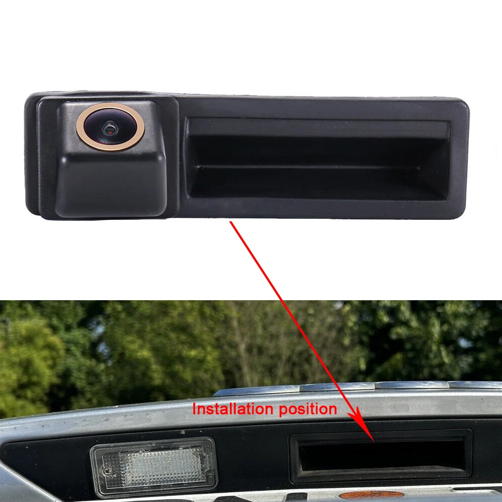 navinio CCD Chip Gold fisheye Car Reverse Camera for H Audi A8 4H2 4H8 4HC 4HL S8 400 4E2 4E8 TFSI Hybrid 2012/07-1 6/06