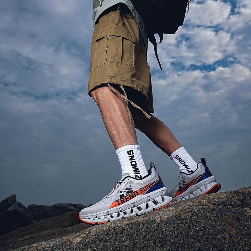 

New Men'S Running Shoes Casual Comfortable Breathable Shock-Absorbing Anti Slip Fashionable Sports Shoes39-45