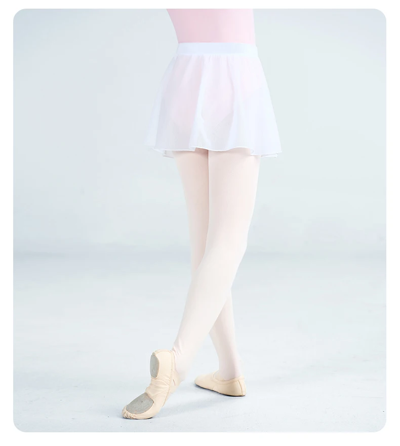 Kinder Mädchen Ballett Tanz Rock Elastische Taille Unregelmäßigen Rock Nylon Diagonal Kreuz Weiche Mesh Kurze Tanz Röcke – Detail 6