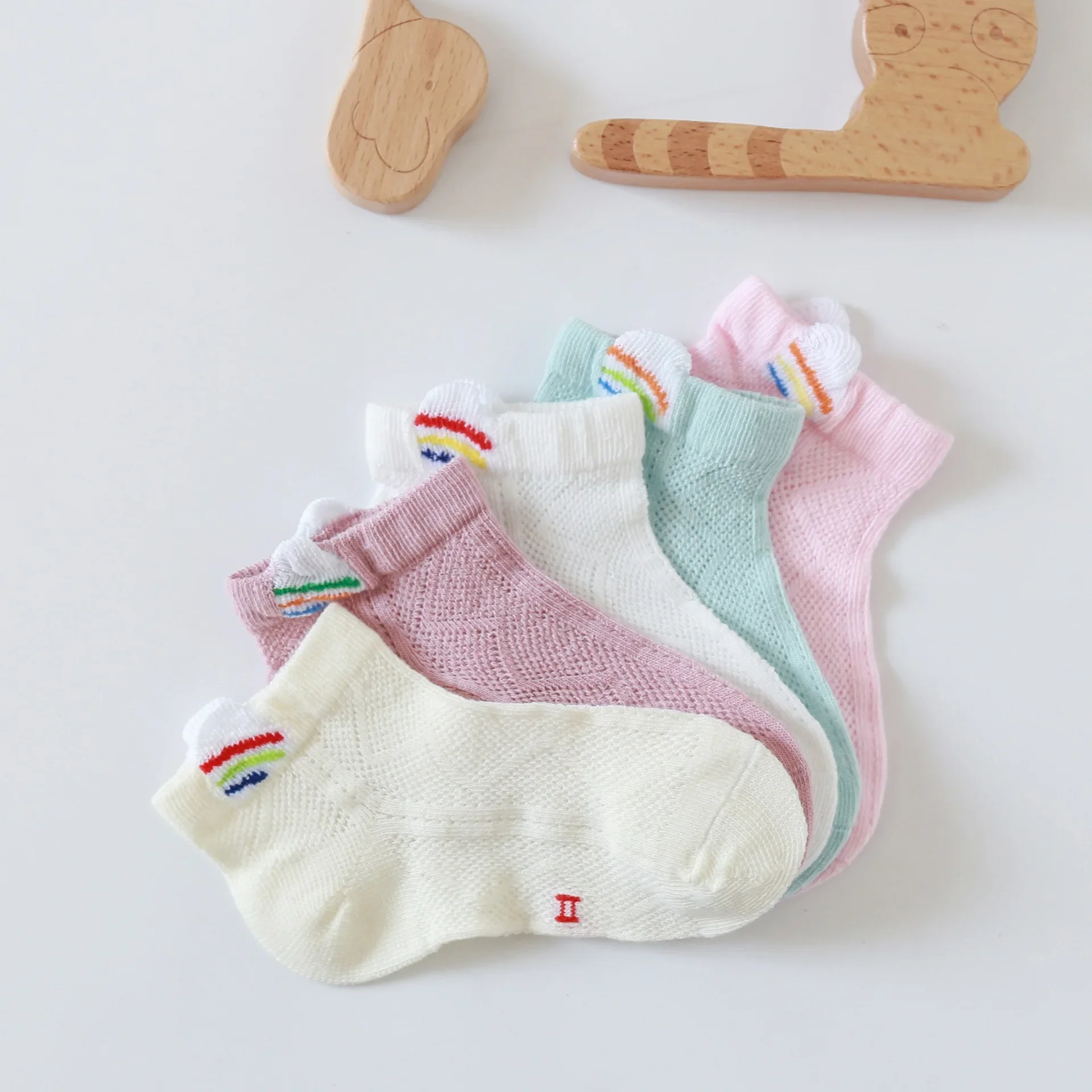 

Children's Thin Mesh Socks Spring Summer New Style Boys Girls Baby Boat Socks Breathable Comfortable Underwear Home Clothes