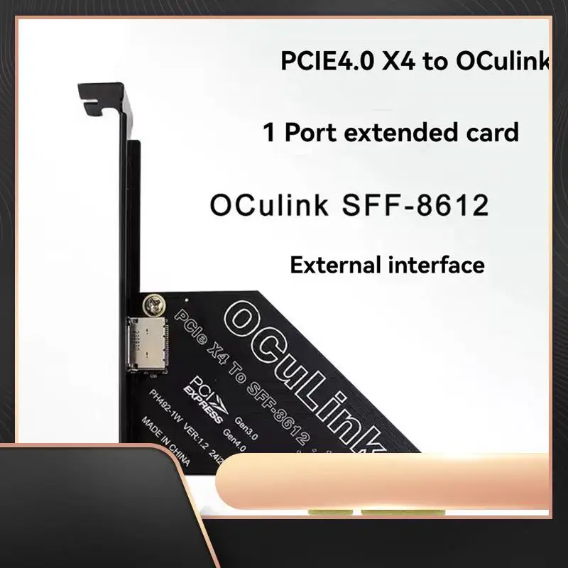 

Карта расширения Pcie 4.0 X4 к Oculink SFF8611/8612 к SSD SFF-8639 U.2 для внешней видеокарты для Win/Linux-N34R