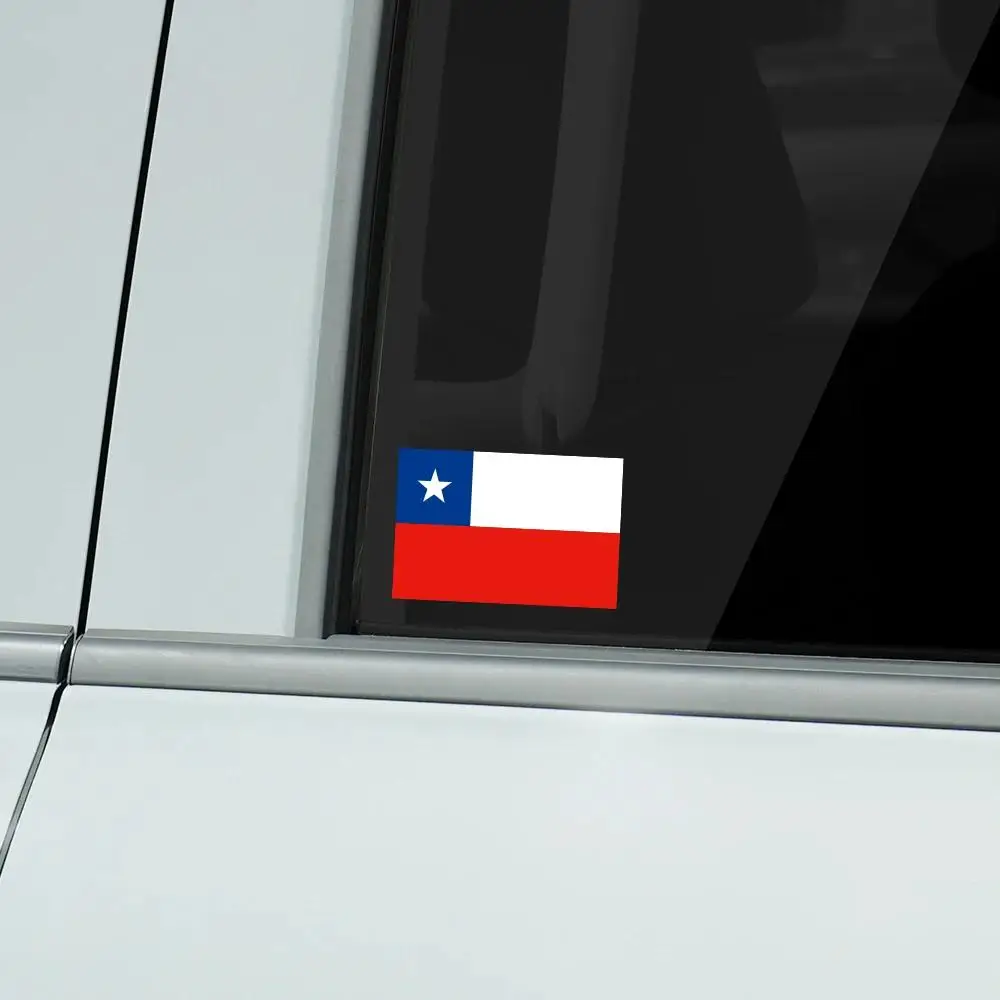 

3Pcs Chile Flag Vinyl Stickers, Waterproof Decals for Car Window Bumper Laptop