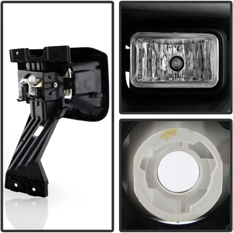 ACANII - لـ 2020-2022 F250 F350 SuperDuty [OE Style] مصابيح ضباب هالوجين مع مفتاح وأطقم زوج يسار + يمين