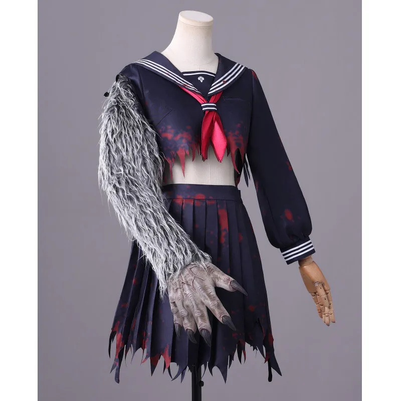 أزياء الهالوين Shimizu Hinako لعام 2026 والشعر المستعار الصامت هيل f زي البحارة الرئيسي للسيدات فستان Fox Hinako التالف JK الموحد