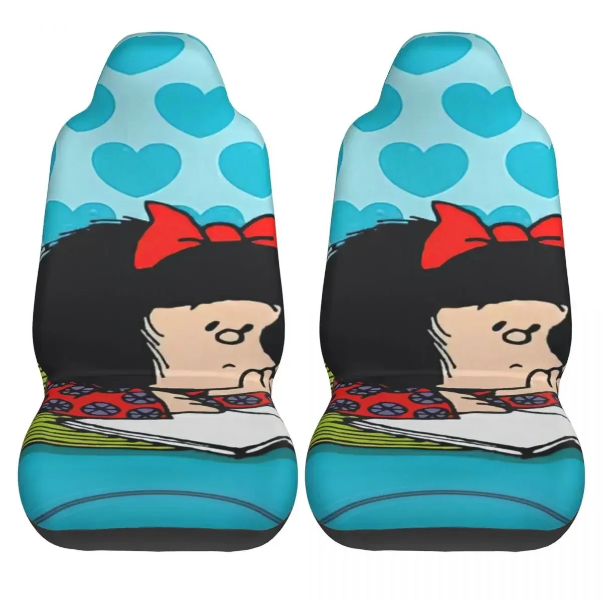 Mafalda Funda para asiento  coche Impresión personalizada Protector frontal universal Accesorios Juego  cojines