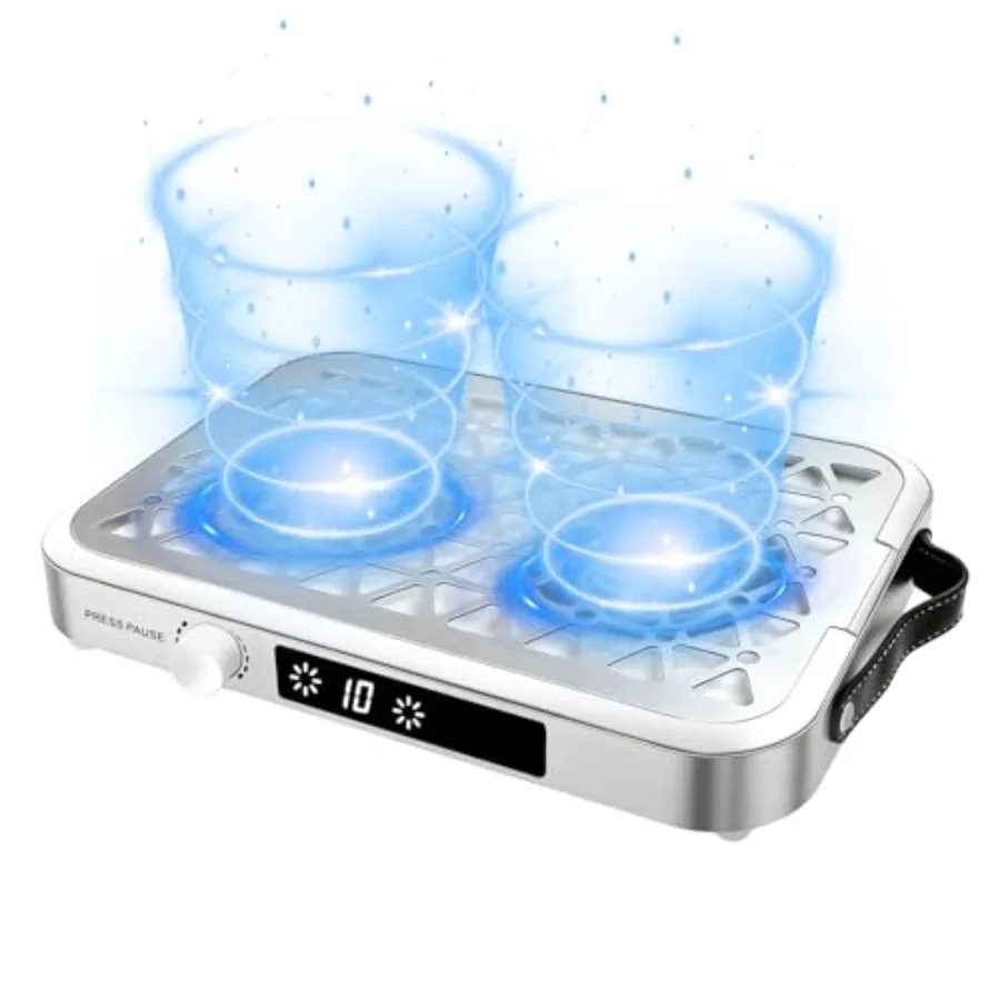 

Nail Dust Collector Wired 1600PA Professional Dust Collector Nail Tech with 10 Speeds and 30 Pcs Disposable Filter Papers Low N