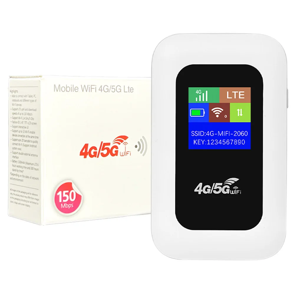 ポケット付きポータブルWi-Fiルーター 4G LTE 150Mbps