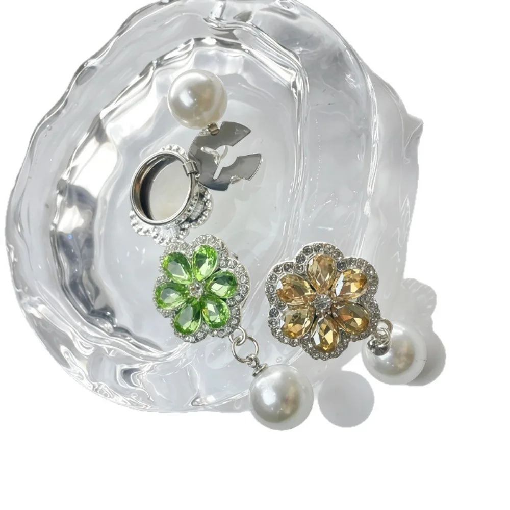 1PCS New Cross-border Hit Removable Full Pearl Button Covers DIY Shirt Cufflinks Clip-On Accessories