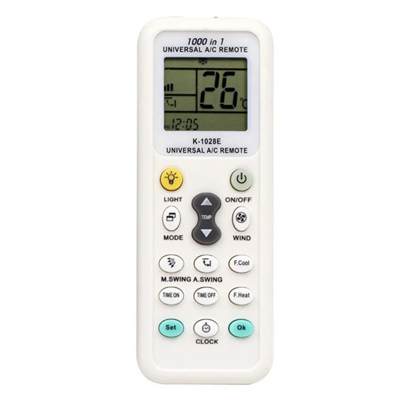 Universal K-1028E Low Power Consumption K-1028E Air Conditioner Remote LCD A/C Remote Control Controller with Lights B