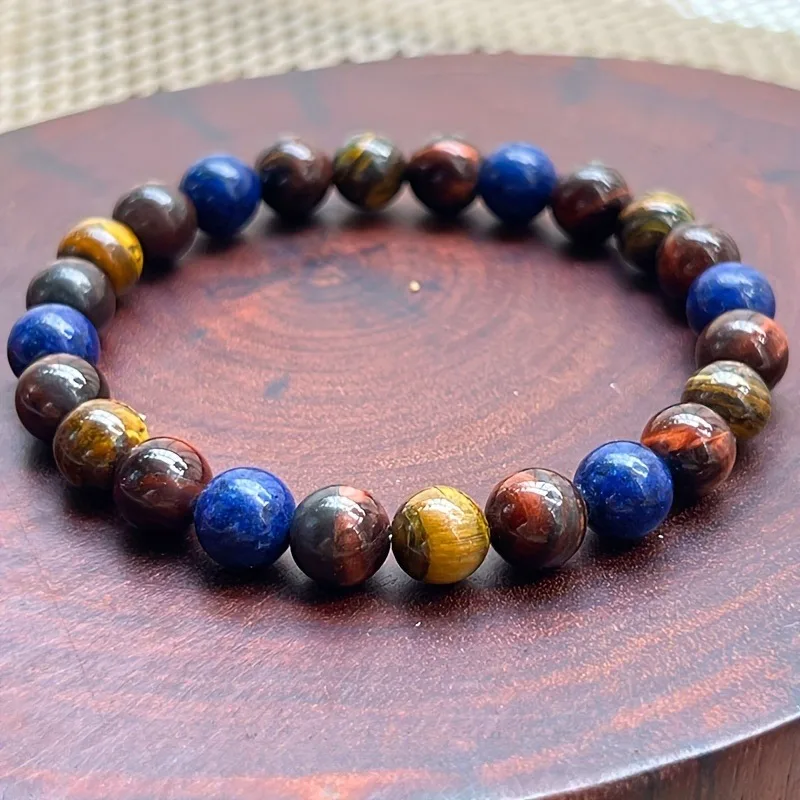 Lucky Tiger Eye Bead Bracelet: Perfect gift to attract good luck and fortune, perfect for July birthdays, great for everyday wea