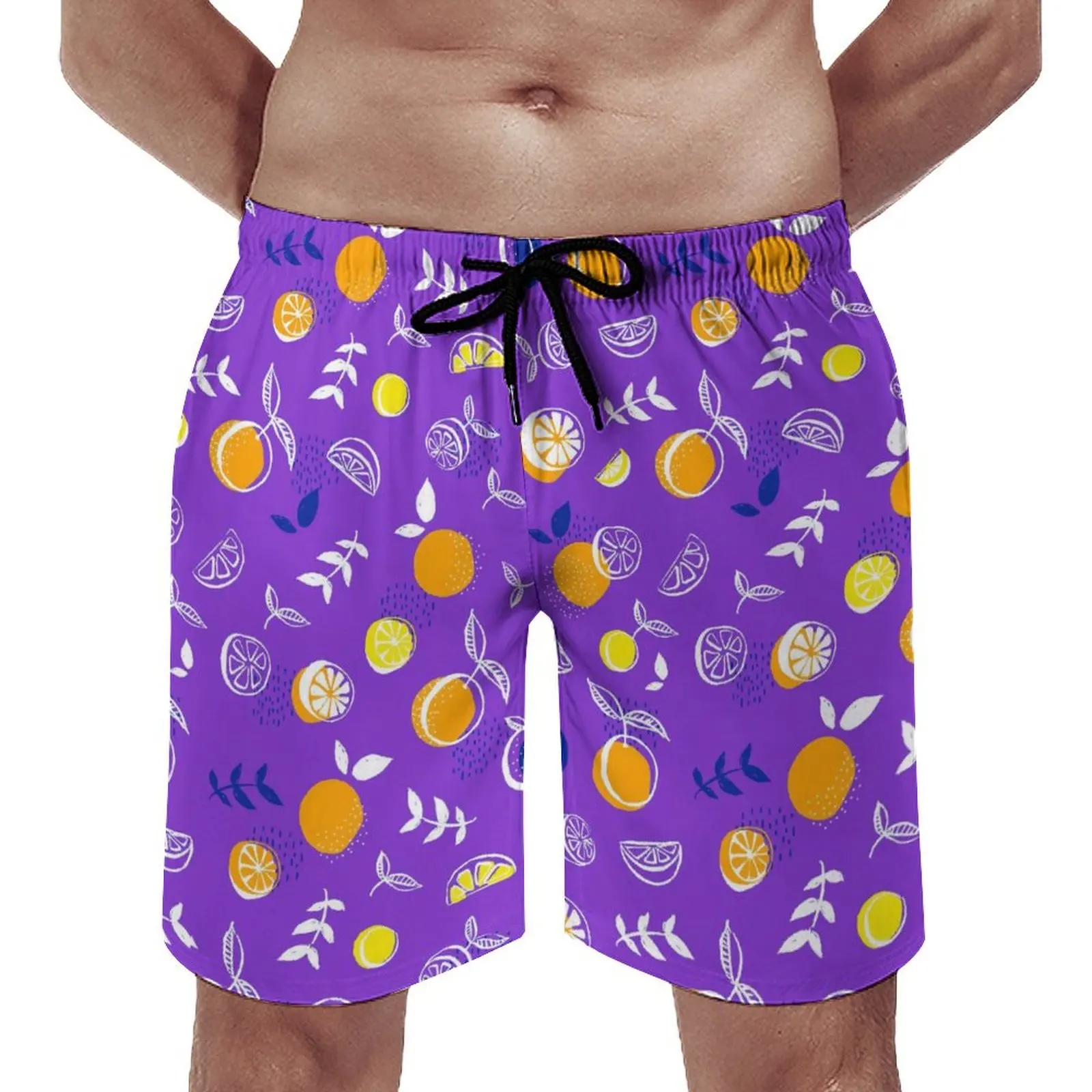 Sommer Männer Insel Stil Strand lose lässig 3d stereo skopische Cartoon gedruckt Dopamin Kordel zug Schnürung Herren Strand hose